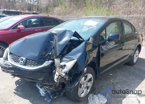 2013 Honda Civic Lx z USA, uszkodzony, nr VIN 2HGFB2F57DH517513